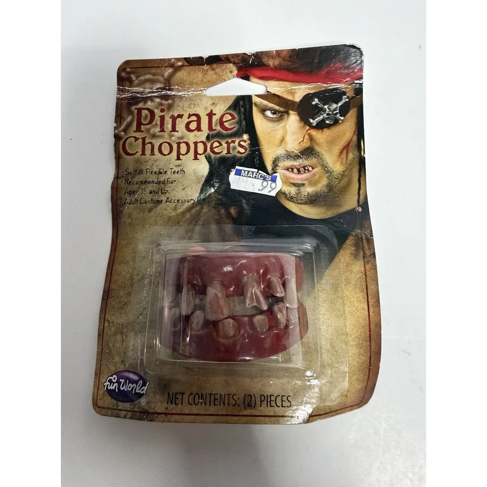 PIRATE ZOMBIE GROSS TEETH HALLOWEEN COSTUME ACCESSORY PRANK DISNEY CRUISE 9326P